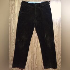 Polo Ralph Lauren Men's Dark Green Corduroy Pants Size 34 x 32 Classic Fit
